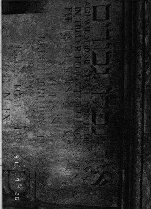 Grabstein 196 [Hahn S. 43 Abb. 27]: Grabstein 196 (Detailaufnahme 2) [Hahn S. 43 Abb. 27]