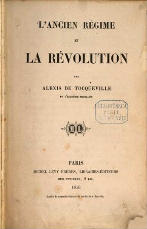 L'ancien régime et la révolution