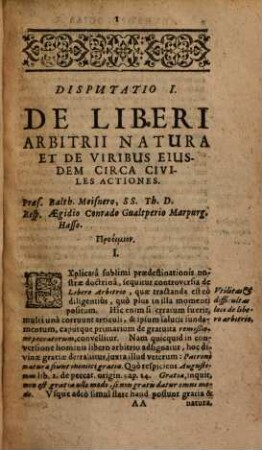 Anthrōpologias Sacrae, In Qua Status Naturae humanae, & eo spectantes Articuli exponuntur, Decas ..., 3.
