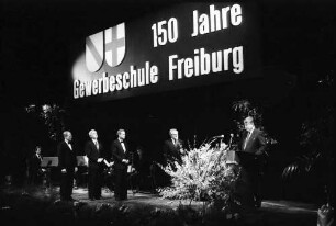 Freiburg: Stadttheater; 150 Jahre Gewerbeschule Freiburg; Festakt mit Namensgebung, Festrede Dr. Dr. Wolfram Fischer