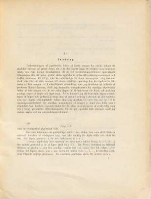 Bidrag till Weierstrass' Teori för algebraiska funktioner : (Philos. Inaug.-Diss.)