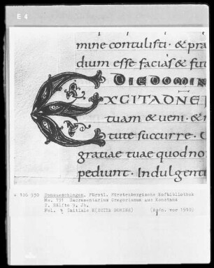 Hs.191 & Sacramentarium Gregorianum