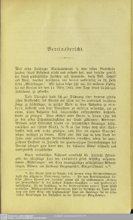Vereinsbericht
