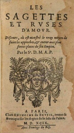 Les sagettes et ruses d'amour