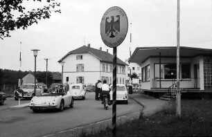 Plittersdorf: Zollamt mit Tafel (Bundesrepublik)