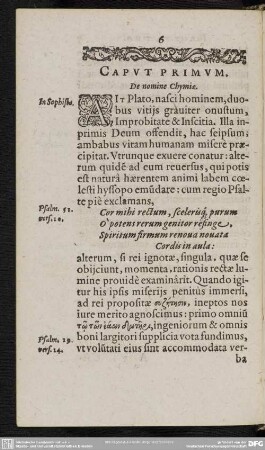 Caput Primum. De nomine Chymiae