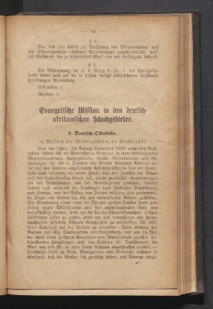 Evangelische Mission in den Deutsch-afrikanischen Schutzgebieten