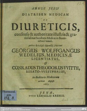 Diatriben medicam de diureticis