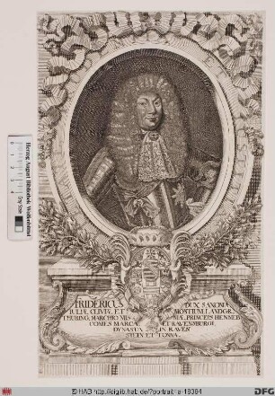 Bildnis Friedrich I., Herzog zu Sachsen-Gotha u. Altenburg (reg. 1675/72)-1691)