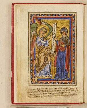 Miniatur: Verkündigung Christi