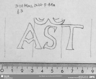 W-Dl-379 Vierkopfschaft / "AST"