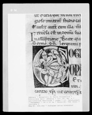Lectionarium Sanctorum — Initiale C, Folio 584 verso