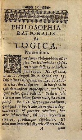 Philosophia tripartita in logicam, physicam & metaphysicam