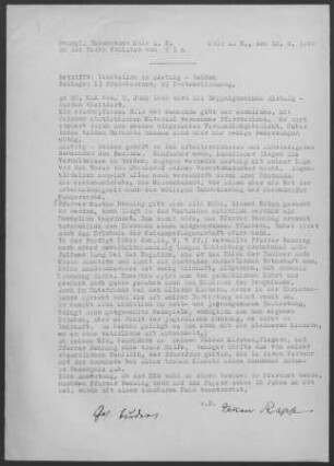Aistaig: Visitationsbericht mit Pfarrbericht 1949