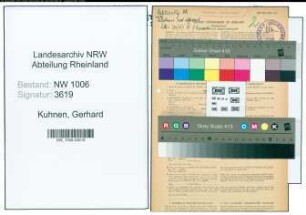 Entnazifizierung Gerhard Kuhnen , geb. 23.04.1886 (Kaufmann)