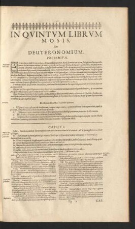 In Quintum Librum Mosis, Seu Deuteronomium