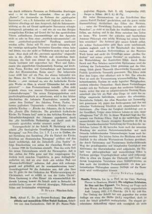 408-409 [Rezension] Mundle, Wilhelm, Die religiösen Erlebnisse, ihr Sinn und ihre Eigenart