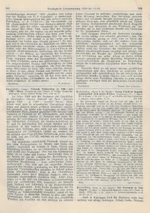 362 [Rezension] Wotschke, Theodor, Georg Friedrich Rogalls Lebensarbeit nach seinen Briefen