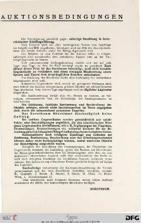 Auktionsbedingungen