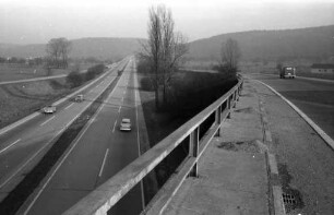Autobahndreieck bei Karlsruhe.