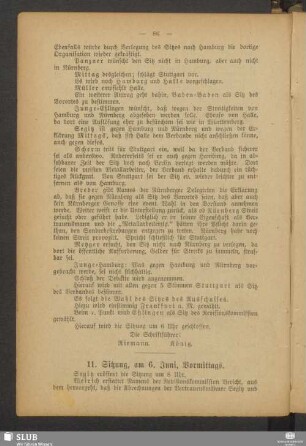11. Sitzung, am 6. Juni, Vormittags