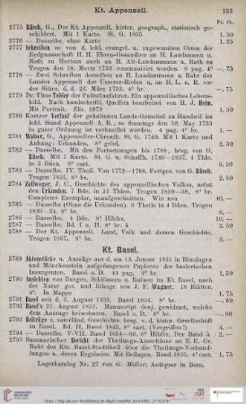 Kt. Basel (Nr. 2789 - 2857)