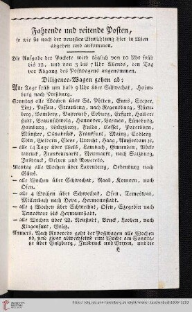 Fahrende und reitende Posten