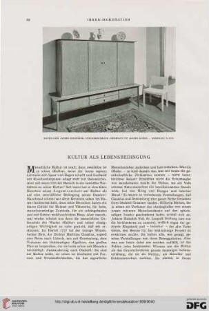 Kultur als Lebensbedingung