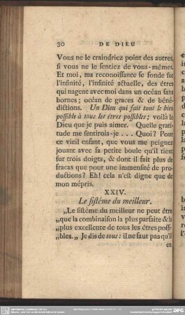 XXIV. Le sistéme du meilleur