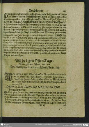 Am heiligen Oster-Tage