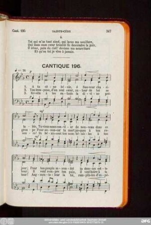 Cantique 196.