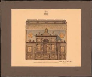 Maleratelier: Aufriss Speisesaal 1:15