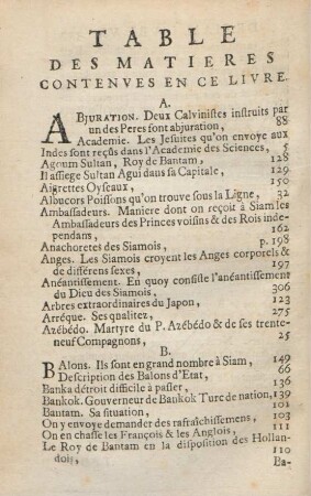 Table des matieres contenues en ce livre