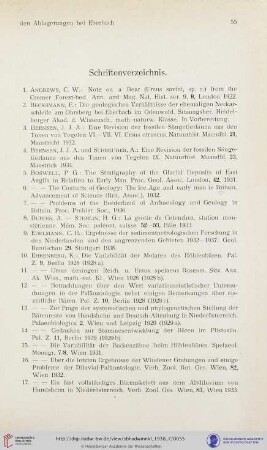 Schriftenverzeichnis