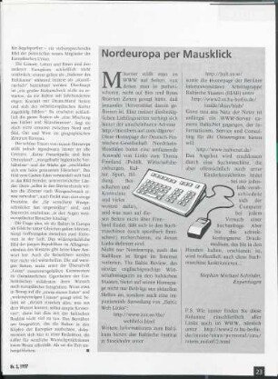 Nordeuropa per Mausklick