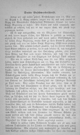 Dritte Beschwerdeschrift.