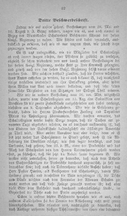Dritte Beschwerdeschrift.