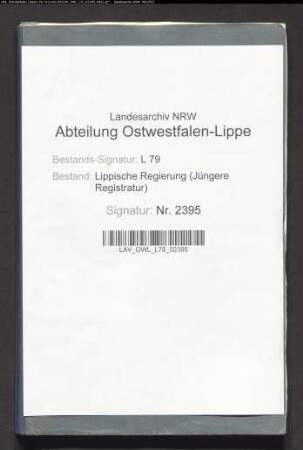Einrichtung einer allgemeinen Krankenkasse für Gewerbegehilfen, Gesellen und Lehrlinge in Detmold