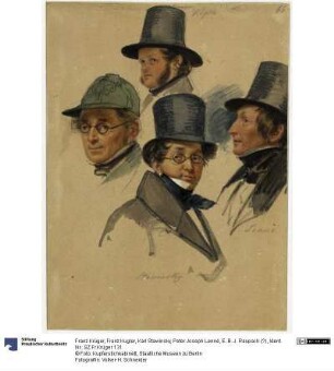 Franz Kugler, Karl Stawinsky, Peter Joseph Lenné, E. B. J. Raupach (?)
