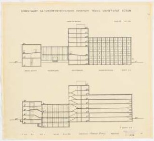 Nachrichtentechnische Institute der Technischen Universität Berlin Vorentwurf F: 2 Schnitte 1:200