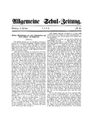 Weitere Mitthelungen des alten Schulmeisters aus seinem Jugend- und Schulleben : (Schluß)