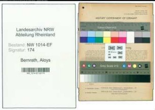 Entnazifizierung Aloys Bernrath , geb. 25.03.1888 (Kaufmaennischer Angestellter)