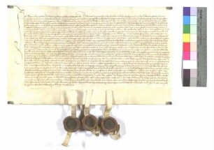 Sigmund und Konrad (Conradtt) von Pfahlheim (Pfalhein) verkaufen mit Willen ihres Bruders Wilhelm, Chorherrn zu Eichstätt (Eystett), in des Kapitels Präsenzamt ihren Hof zu Röhlingen (Rohling) für 146 Gulden.