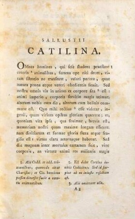 Caii Crispi Sallustii Opera : Novissime Recognita Emendata Et Illustrata ; Praemittuntur Vita A Io. Clerico Scripta Et Notitia Literaria Studiis Societatis Bipontinae