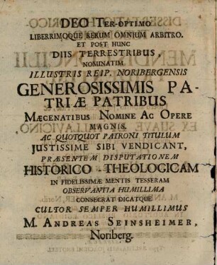 Diss. ... de mendis concilii Tridentini in sessione VI.