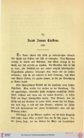 VI. Jacob Asmus Carstens