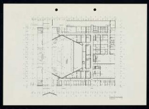 Stadthalle (auch: Mercatorhalle), Duisburg: Grundriss Garderobengeschoss