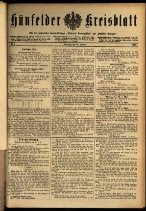 Ausgabe vom Dienstag, den 23. Januar 1912.