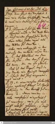 Disposition der Predigt von August Hermann Francke über Joh 16,5 am 25.04.1723.