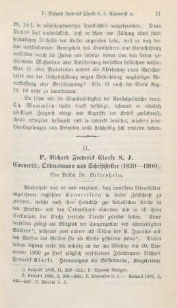 11-21 P. Richard Frederick Clarke S.J. : Convertit, Ordensmann und Schriftsteller (1839-1900)